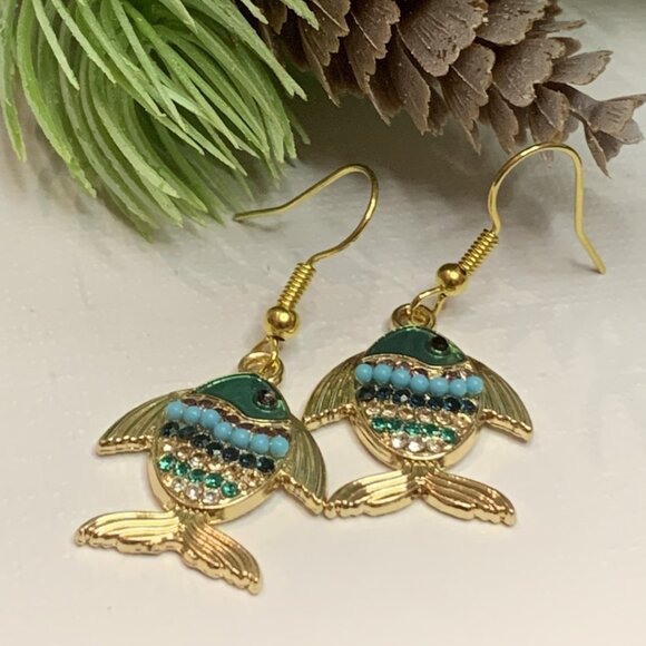 Fish Earring, Fishing Earring, Fish Jewelry, Gift Idea, Silly Animal Earrings - Picture 6 of 8
